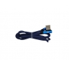 CAVO USB MICRO 1M ATTACCO LATERALE ENIVOITECH - JEANS BLU