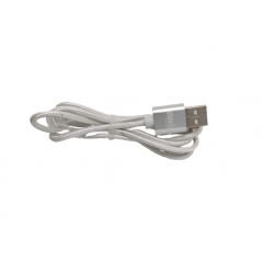 CAVO USB MICRO 1M ENIVOITECH - NYLON ARGENTO