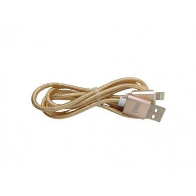 CAVO USB IPHONE 1M ENIVOITECH - NYLON ORO
