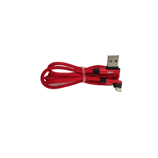 CAVO USB IPHONE 1M ATTACCO LATERALE ENIVOITECH - JEANS ROSSO