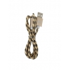CAVO USB MICRO 1M ENIVOITECH - NYLON NERO/ORO