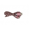 CAVO USB TIPO-C 1M ENIVOITECH - NYLON NERO/ROSA