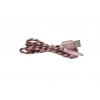 CAVO USB IPHONE 1M ENIVOITECH - NYLON NERO/ROSA