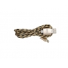 CAVO USB IPHONE 1M ENIVOITECH - NYLON NERO/ORO
