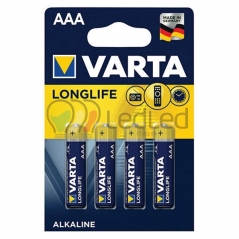 Batteria ALKALINE AAA MiniStilo Varta 1.5V 4x1
