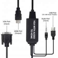 Cavo adattatore Da VGA a HDMI con audio - Enivoitech