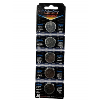 Batteria Tampone CR2032 Extrastar - Confezione 5 Pezzi
