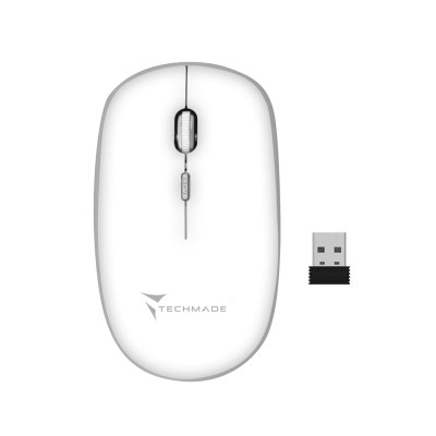 Mouse Wireless 2.40GHZ 10m BIANCO Techmade TM-MUSWN4B-WH