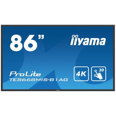 llyama PROLITE 86’’ 4K LCD Touchscreen interattivo TE8668MIS-B1AG - GRADO A