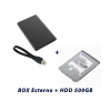 BOX ESTERNO HDD SATA 2.5" USB 3.0 + Hard disk 500GB 2.5" Sata