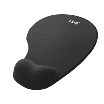 Tappetino Mouse LINQ MP2421 con poggiapolso Antiscivolo Nero