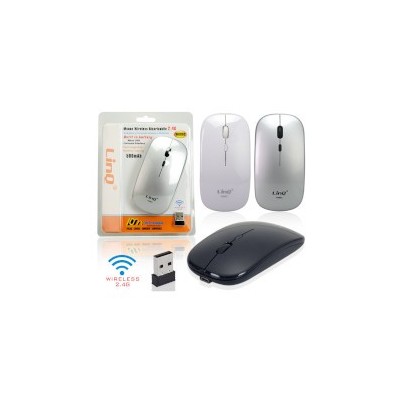 Mouse wireless ricaricabile 2.4g 500mah LINQ W689C Bianco