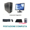 Postazione completa HP - Pc  i3-2100+ monitor 19" + Kit tastiera e mouse USB + Chiavetta USB Wifi e Mousepad Omaggio