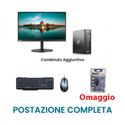 Postazione Completa TOP: PC i5-6500t + Monitor 23" + Mouse e tastiera USB + Chiavetta Wifi Omaggio