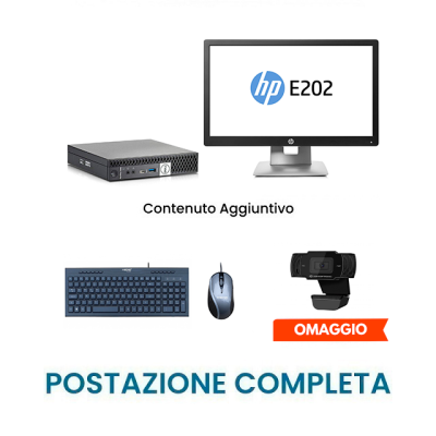 Postazione completa WEB - Pc Dell I5-6500 + Monitor 20" + kit mouse e tastiera USB + Webcam Omaggio