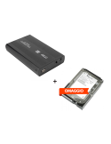 BOX ESTERNO PER HDD SATA 3.5" SATA USB 2.0/3.0 + HDD 500GB 3.5" Omaggio