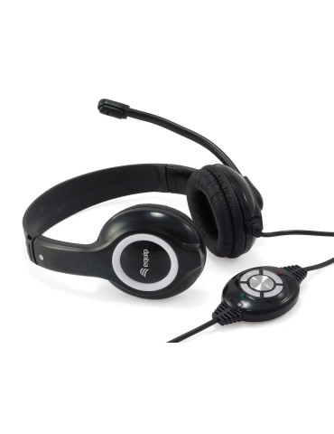 Cuffia USB con microfono e regolazione volume 2mt EQUIP 245301